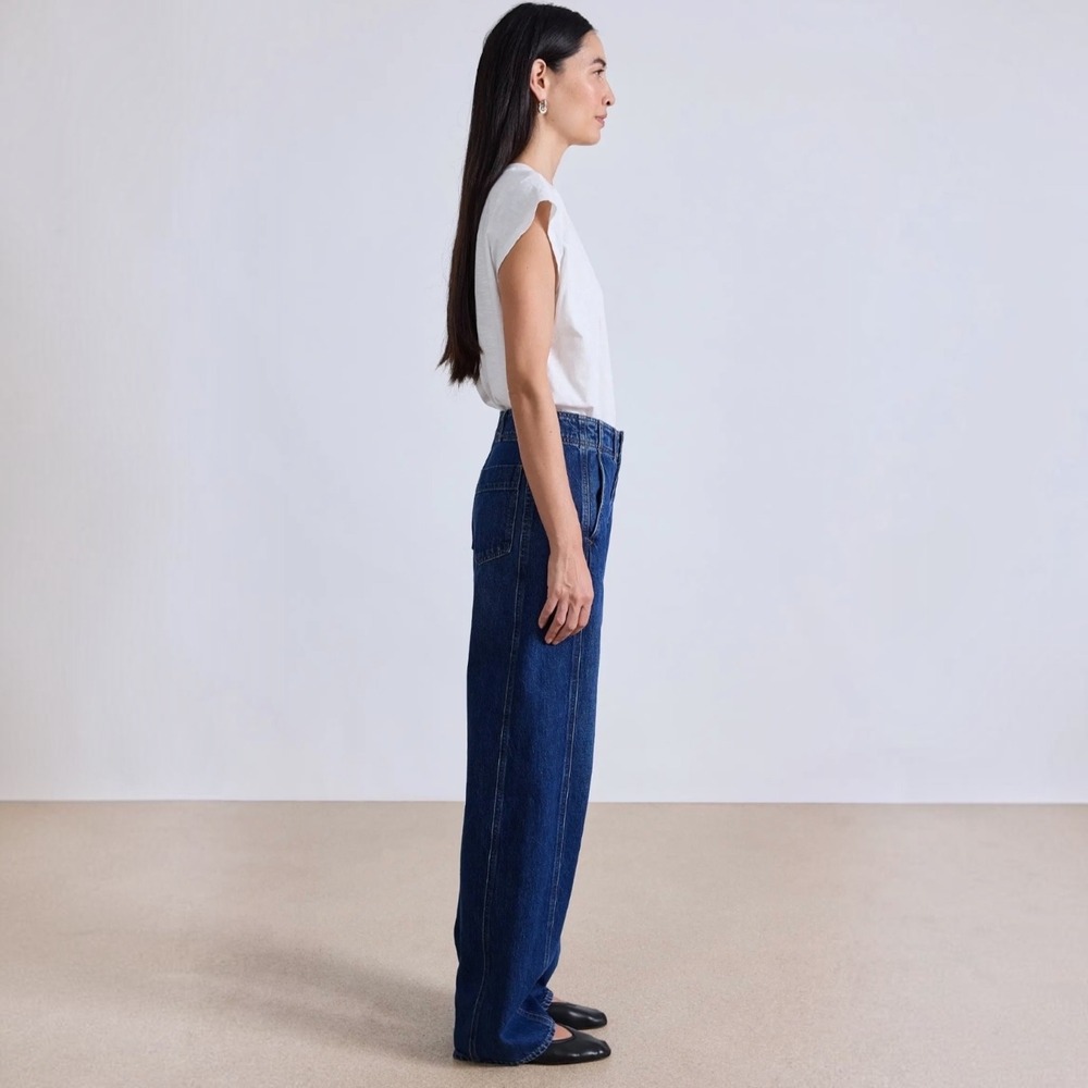 Apiece Apart Meridian 100% Cotton Jean Slouchy High Rise Tulum Wash Size 28‎ NWT - Picture 3 of 13